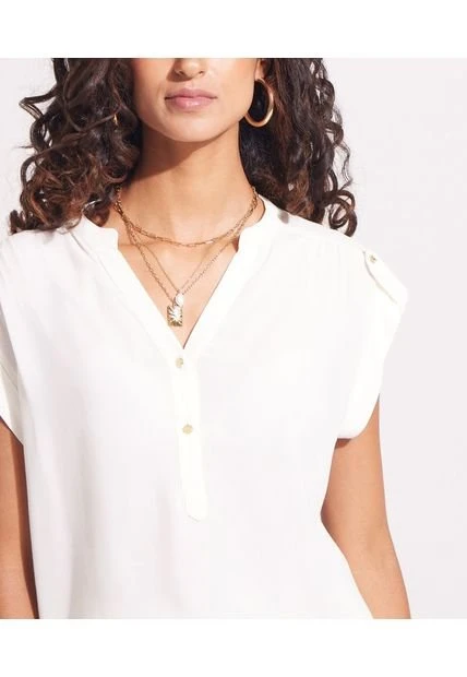 Blusa Mujer Patprimo M/S Blanco Rayón 5 Blusa Mujer Patprimo M/S Blanco Rayón - Imagen 3