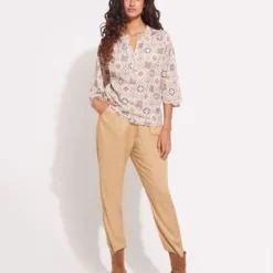 Blusa Mujer Patprimo M/L Beige Poliester -Feminora Moda Tienda De Ventas patprimo 4426 1090122 2 product