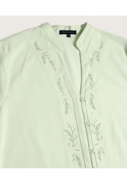 Blusa Mujer Patprimo M/C Verde Viscosa 4 Blusa Mujer Patprimo M/C Verde Viscosa - Imagen 2