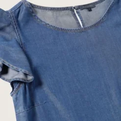 Vestido Para Mujer Patprimo Manga Corta Azul En Liocel -Feminora Moda Tienda De Ventas patprimo 5634 6013812 3 product