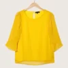 Blusa Mujer Patprimo M/C Amarillo Poliéster 30122948-10188