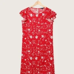 Vestido Mujer Patprimo M/C Rojo Viscosa 30170845-3702