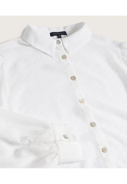 Camisa Mujer Patprimo M/L Crudo Poliéster 4 Camisa Mujer Patprimo M/L Crudo Poliéster - Imagen 2