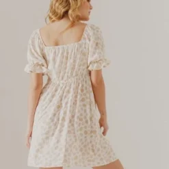 (+) People Vestido Beige-Blanco People Éxito -Feminora Moda Tienda De Ventas people 5722 1147022 3 product