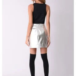 Falda Metalizada KOREA 5 Falda Metalizada KOREA -Feminora Moda Tienda De Ventas primia 4374 1854722 2 product