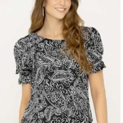 Blusa Sasha Negro Ragged Pf12110694