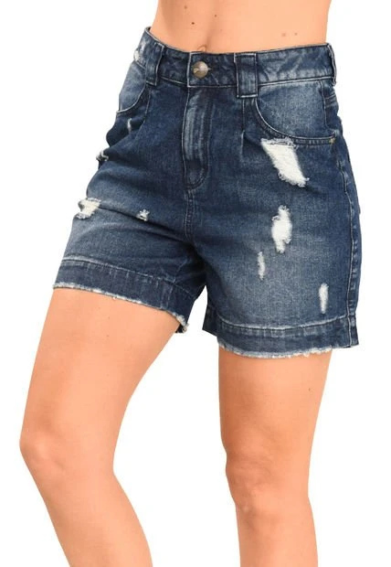 Short Estambul Azul Ragged Pf51340042 4 Short Estambul Azul Ragged Pf51340042 - Imagen 2