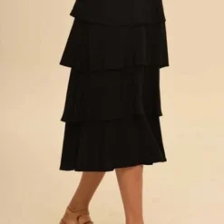 Falda Macondo Negro Ragged Pf11320441 6 Falda Macondo Negro Ragged Pf11320441 -Feminora Moda Tienda De Ventas ragged 0483 5772791 2 product