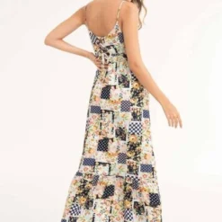 Vestido Patchwork Azul Ragged Pf11511146 -Feminora Moda Tienda De Ventas ragged 1194 3306891 3 product