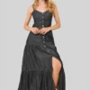 Vestido Sauce Negro Ragged Pf51510114 -Feminora Moda Tienda De Ventas ragged 1660 2851922 1 product
