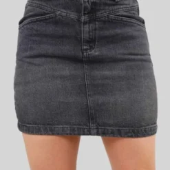 Falda Lemon Black Negro Ragged Pf21320001 -Feminora Moda Tienda De Ventas ragged 1676 0851922 4 product