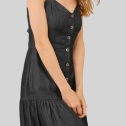 Vestido Sauce Negro Ragged Pf51510114 -Feminora Moda Tienda De Ventas ragged 1678 2851922 4 product