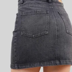 Falda Lemon Black Negro Ragged Pf21320001 -Feminora Moda Tienda De Ventas ragged 1683 0851922 6 product