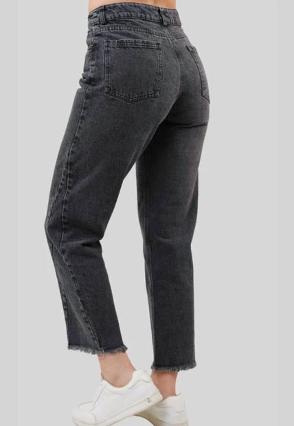 Jeans Slouchy Lemon Negro Ragged Pf21440002 8 Jeans Slouchy Lemon Negro Ragged Pf21440002 - Imagen 6