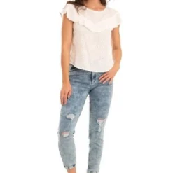 Jeans Slim Guayacan Azul Ragged Pf51350273