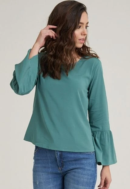 Blusa Santorini Verde Ragged Pf11112518 3 Blusa Santorini Verde Ragged Pf11112518