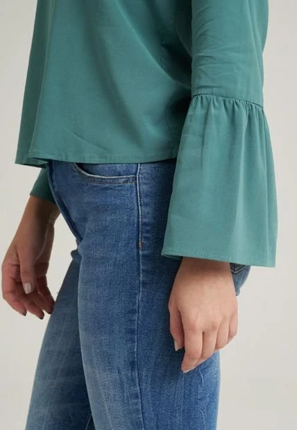 Blusa Santorini Verde Ragged Pf11112518 5 Blusa Santorini Verde Ragged Pf11112518 - Imagen 3