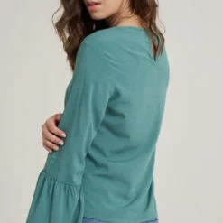 Blusa Santorini Verde Ragged Pf11112518 10 Blusa Santorini Verde Ragged Pf11112518 -Feminora Moda Tienda De Ventas ragged 2815 0968122 4 product
