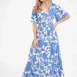 Vestido Amali Azul Ragged Pf11511165
