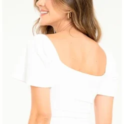 Blusa Merlina Blanco Ragged Pf13120660 -Feminora Moda Tienda De Ventas ragged 2913 9768122 4 product