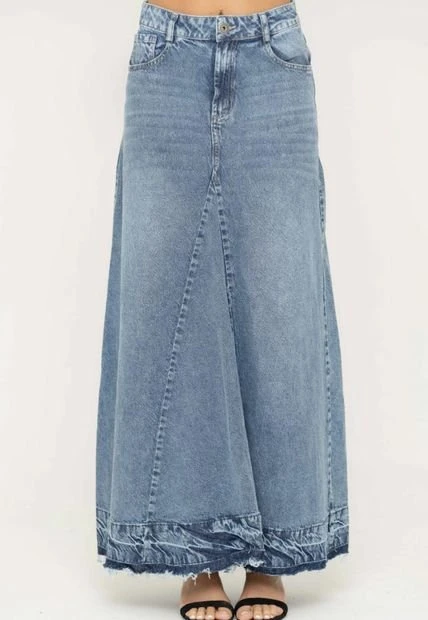 Falda Lexon Azul Ragged Pf51320067 4 Falda Lexon Azul Ragged Pf51320067 - Imagen 2