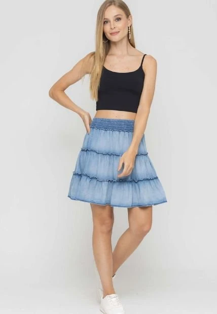 Falda Denim Faroles Azul Ragged Pf51320052 3 Falda Denim Faroles Azul Ragged Pf51320052