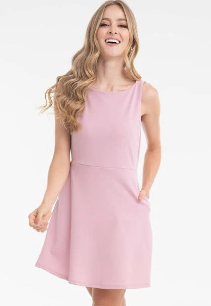 Vestido Los Angeles Rosa Ragged Pf12510306 4 Vestido Los Angeles Rosa Ragged Pf12510306 - Imagen 2