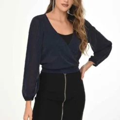 Falda Corta Yuelian Negro Ragged Pf12320155