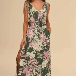 Vestido Amatista Verde Ragged Pf11511134