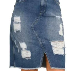 Falda Palma Azul Ragged Pf51320043 -Feminora Moda Tienda De Ventas ragged 5414 1577761 2 product