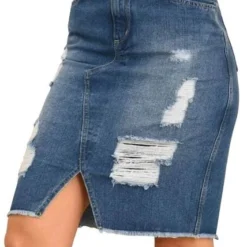 Falda Palma Azul Ragged Pf51320043 -Feminora Moda Tienda De Ventas ragged 5416 1577761 3 product