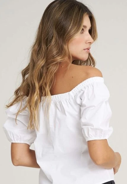 Blusa Florecia Blanco Ragged Pf11112528 4 Blusa Florecia Blanco Ragged Pf11112528 - Imagen 2