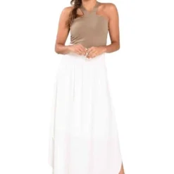 Falda Tamara Blanco Ragged Pf11320400