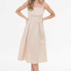 Vestido Popelin Midi Beige Ragged Pf11511163 -Feminora Moda Tienda De Ventas ragged 5585 8203502 5 product