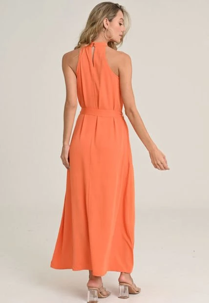 Vestido Aurora Naranja Ragged Pf11511222 5 Vestido Aurora Naranja Ragged Pf11511222 - Imagen 3
