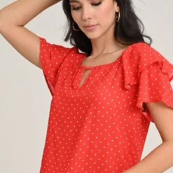 Blusa Place Rojo Ragged Pf11112538 -Feminora Moda Tienda De Ventas ragged 5944 9712722 3 product