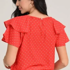 Blusa Place Rojo Ragged Pf11112538 -Feminora Moda Tienda De Ventas ragged 5947 9712722 5 product