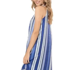 Vestido Elphi Azul Ragged Pf18510010 -Feminora Moda Tienda De Ventas ragged 5981 7498151 2 product