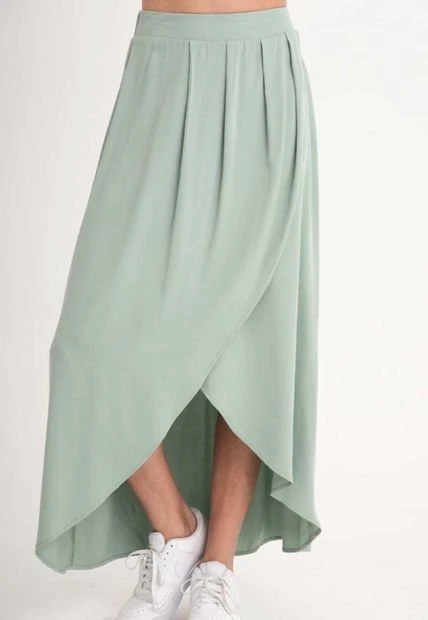 Falda Vanilla Verde Ragged Pf11320431 4 Falda Vanilla Verde Ragged Pf11320431 - Imagen 2