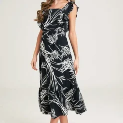 Vestido Croacia Negro Ragged Pf12510366 -Feminora Moda Tienda De Ventas ragged 6276 4505912 3 product