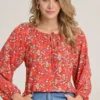 Blusa Maldivas Rojo Ragged Pf11112535