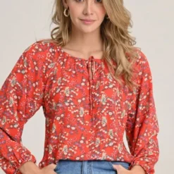 Blusa Maldivas Rojo Ragged Pf11112535