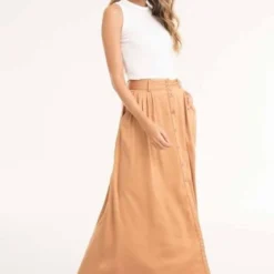 Falda Praga Café Ragged Pf11320445