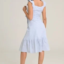 Vestido Midi Grosella Azul Ragged Pf11511219 -Feminora Moda Tienda De Ventas ragged 7379 8296722 2 product