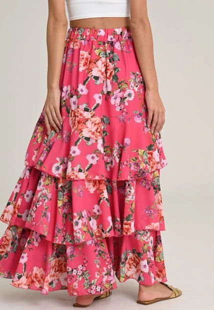 Falda Mucura Fucsia Ragged Pf12320179 5 Falda Mucura Fucsia Ragged Pf12320179 - Imagen 3