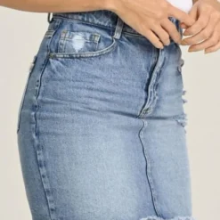 Falda Corta Twister Azul Ragged Pf51320076 -Feminora Moda Tienda De Ventas ragged 7443 9967622 3 product