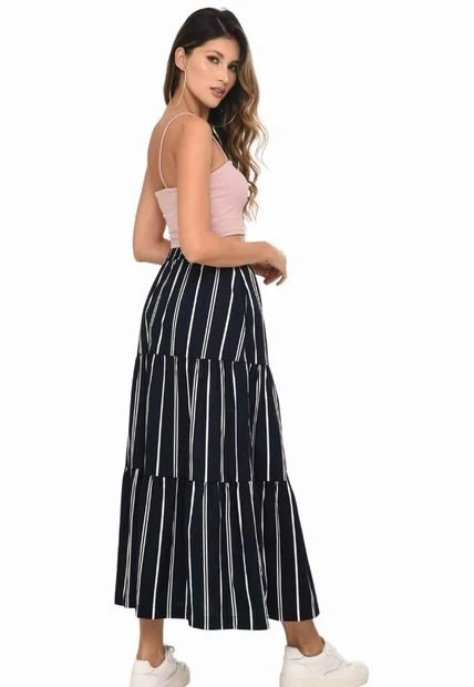 Falda Larga Alboran Azul Ragged Pf12320154 4 Falda Larga Alboran Azul Ragged Pf12320154 - Imagen 2