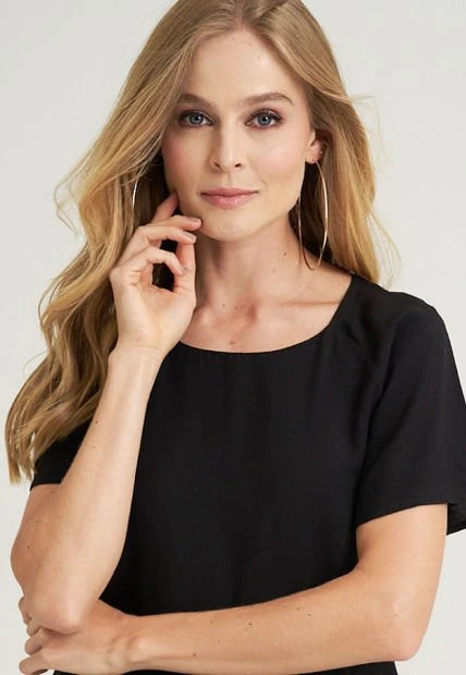 Blusa Seul Negro Ragged Pf12110736 4 Blusa Seul Negro Ragged Pf12110736 - Imagen 2