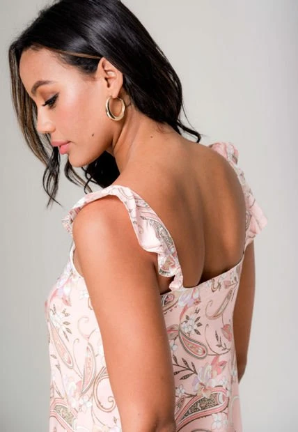 Vestido Malai Rosa Ragged Pf11511202 5 Vestido Malai Rosa Ragged Pf11511202 - Imagen 3