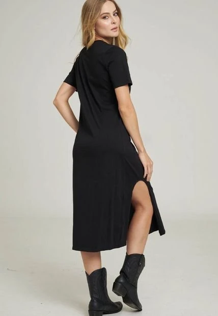 Vestido Minnesota Negro Ragged Pf11511198 5 Vestido Minnesota Negro Ragged Pf11511198 - Imagen 3